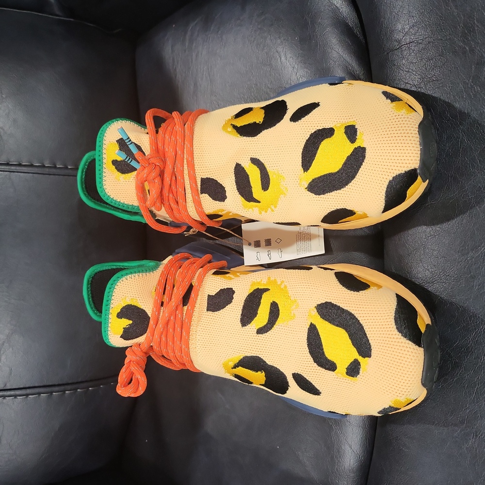 Adidas Pharrell NMD Human Race "Animal Print - Pulse Amber" - Picture 3 of 13